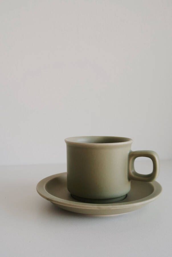 4-th Market Japan se Ambachtelijk Stilk Koffie Cup Groen 220 ml- Koffie Beker
