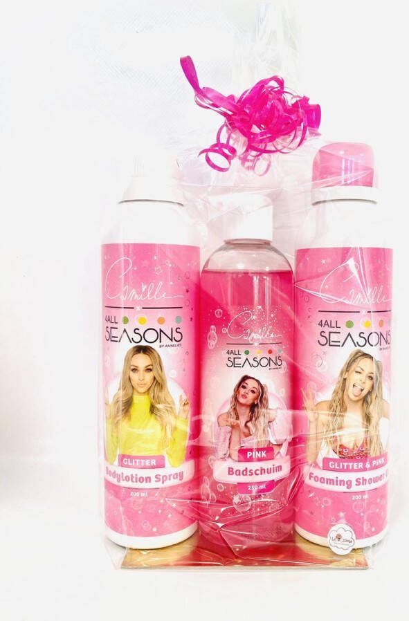 4alleasons Setje Camille Bodylotion Badschuim 250ml & Foaming shower gel