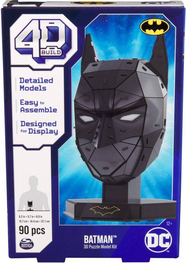 4D Build DC Batman-masker 3D Puzzel 90 stuks kartonnen bouwpakket