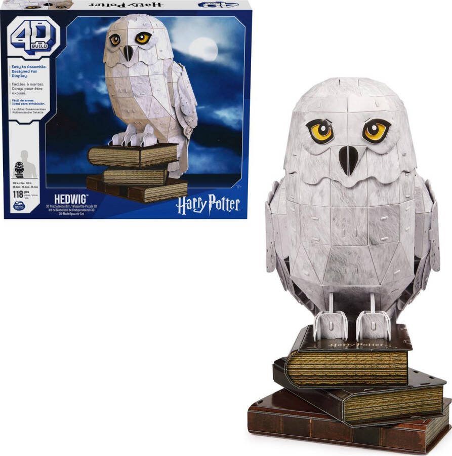 4D Build Harry Potter Hedwig 3D Puzzel 118 stuks kartonnen bouwpakket