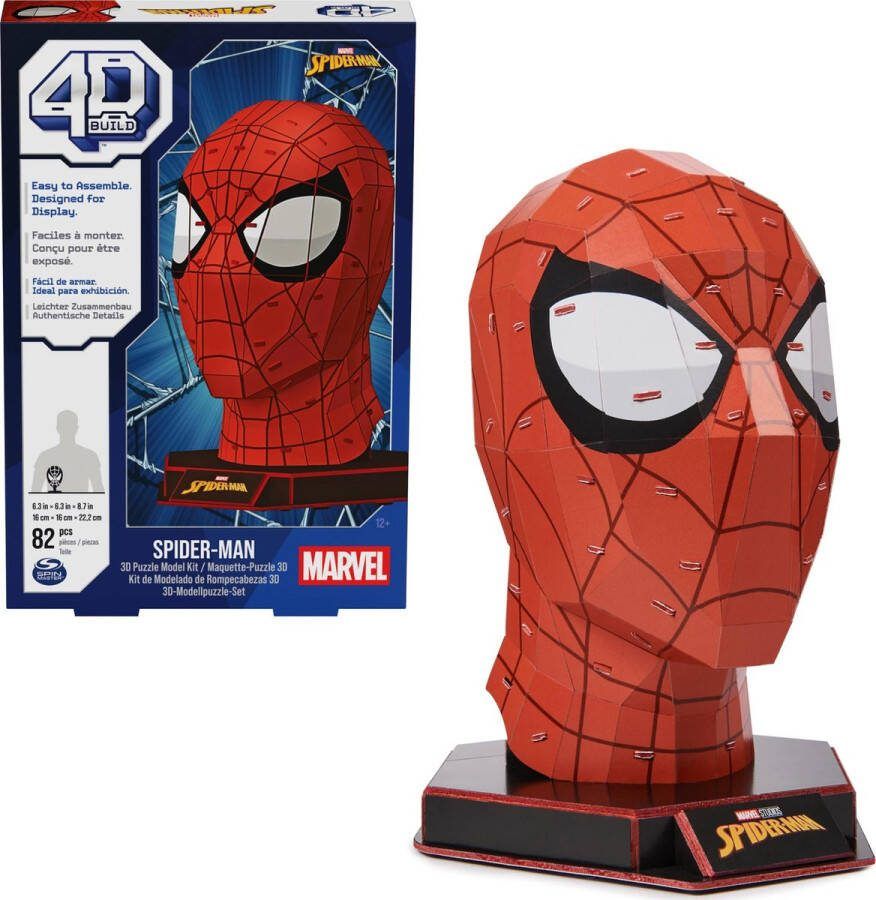 4D Build Marvel Spider-Man 3D Puzzel 82 stuks kartonnen bouwpakket