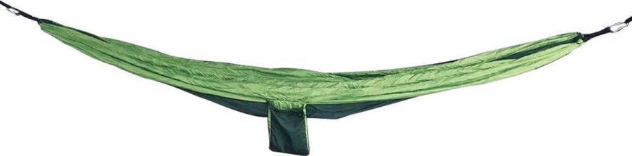 4gardenz Nylon Hangmat Groen 270x150 cm met ophangset max. 200 kg