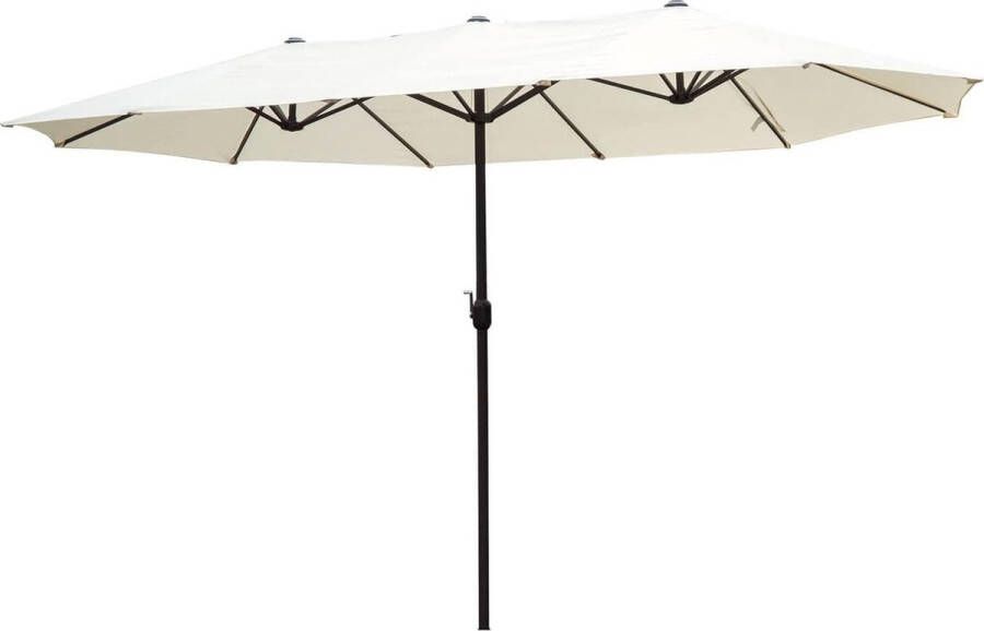 4goodz 4gardenz Xl Duo Parasol 460x270x245 Cm Creme