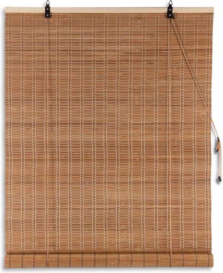 Hanse 4goodz Bamboe Rolgordijn 120x160 cm Donkerbruin