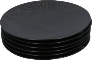 4Goodz Porseleinen Diner Borden Caviar 6 stuks servies 27 5 cm Zwart
