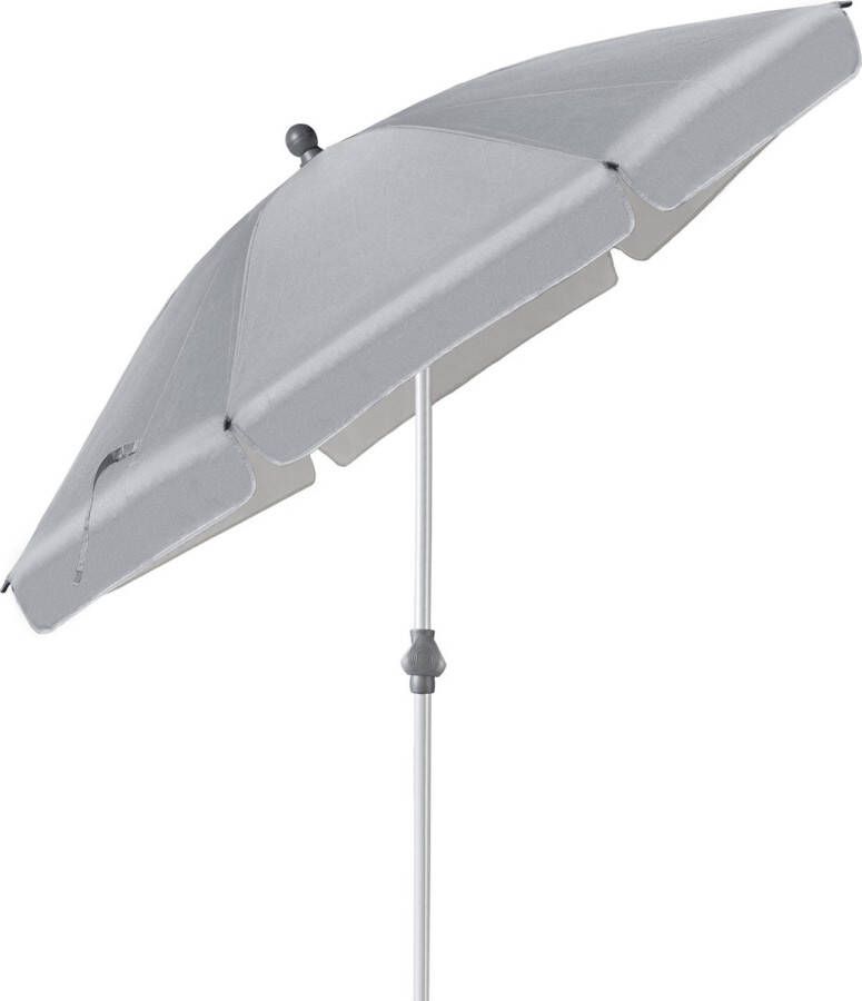 4goodz Strand- tuinparasol Met Volant 200 Cm Licht Grijs