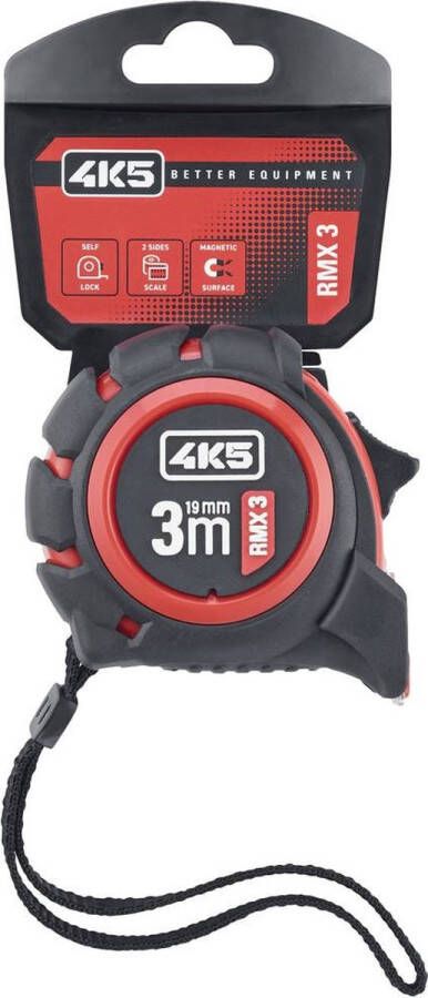 4K5 Tools RMX 3 RollMeter 3m 606.100-3 Rolmaat 3 m