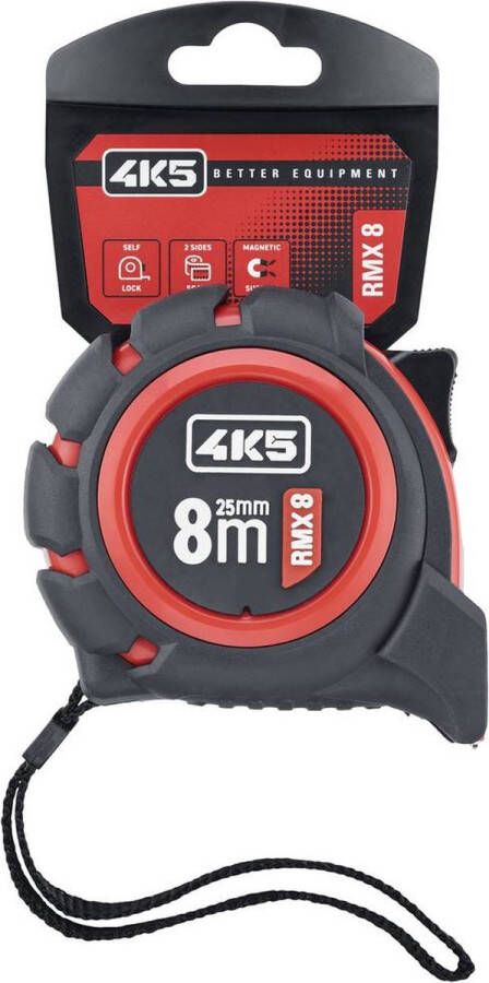 4K5 Tools RMX 8 RollMeter 8m 606.100-8 Rolmaat 8 m