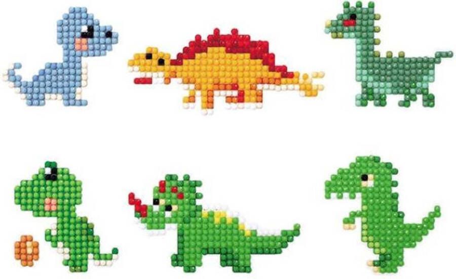 4LifeProducts Stickervellen Stickers voor kinderen en volwassenen Diamond painting Stickers Dinosauriërs