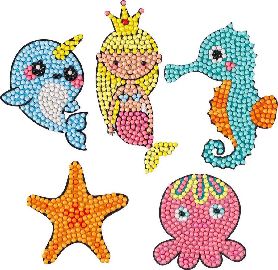 4LifeProducts Stickervellen Stickers voor kinderen en volwassenen Diamond painting Stickers Onderwater wereld