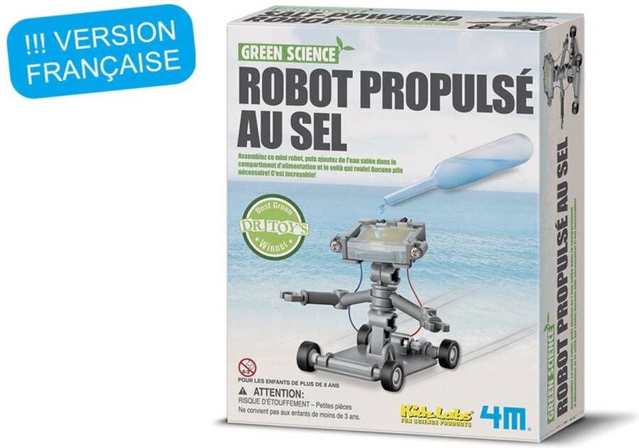 4M  Kidzlabs Green Science: Zout Water Power Robot (Franstalig)