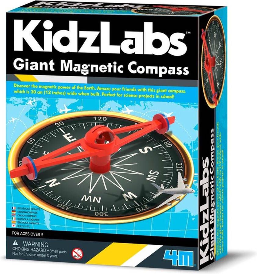 4M Kidzlabs Gigantisch Magnetisch Kompas 30cm