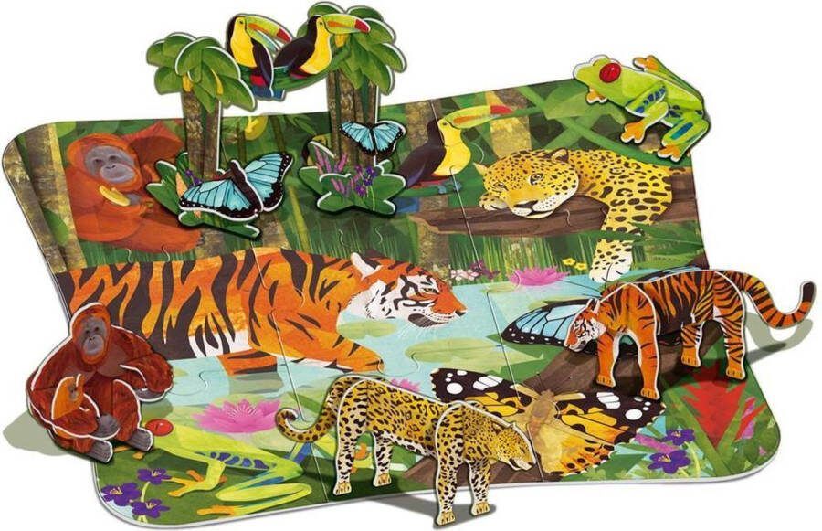 4M Vloerpuzzel 3d Jungle 15 Stukjes