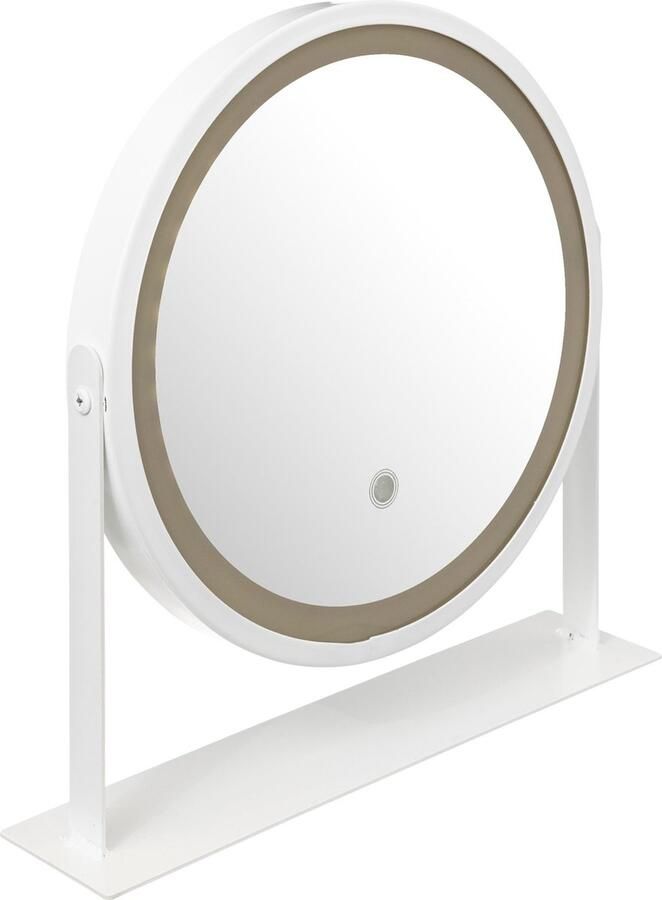 5Five Badkamer LED-spiegel draaibaar 34x8x35cm Wit