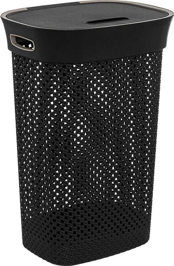 5five Kunststof wasmand grijs 60 liter