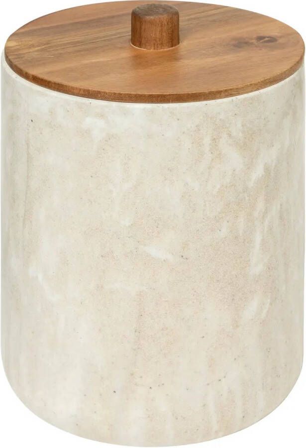 5Five Afvalemmer met deksel 5L Beige