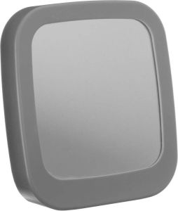 5five Basic make-up spiegel scheerspiegel op standaard kunststof 18 x 20 x 6 cm grijs Badkamer kaptafel opmaakspiegels