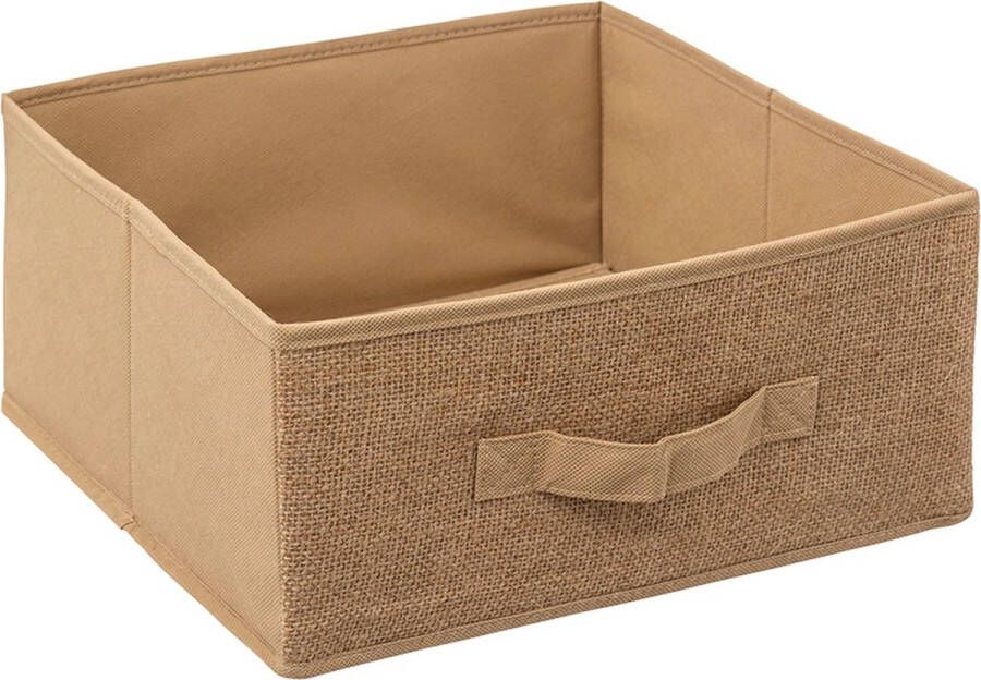 5five Bruine mand jute 31 x 31 x 15 cm (M)