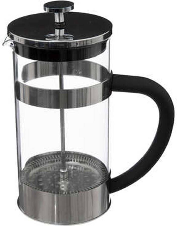 5five Cafetiere French Press koffiezetter koffiemaker pers 1000 ml glas rvs Koffiezetapparaat voor verse koffie 17 x 10 x 21 cm