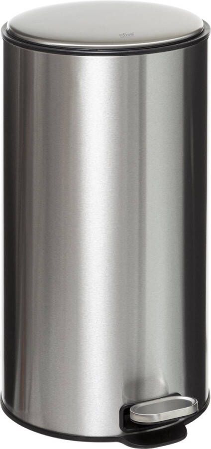 5Five Delta Afvalemmer Soft close Antigeur actief koolstoffilter Uitneembare emmer 30L Metaal Inox