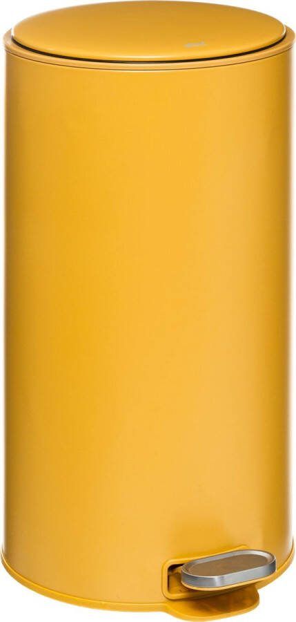 5Five Delta Afvalemmer Soft close Antigeur actief koolstoffilter Uitneembare emmer 30L Metaal Oker
