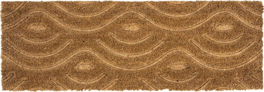 5Five Deurmat kokos Gegraveerd 25x75cm Bruin