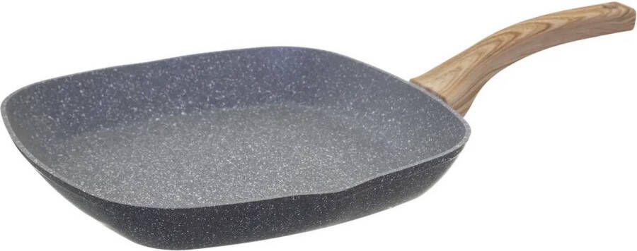 5five grillpan koekenpan aluminium geschikt voor alle warmtebronnen 29 x 47 x 5.5 cm