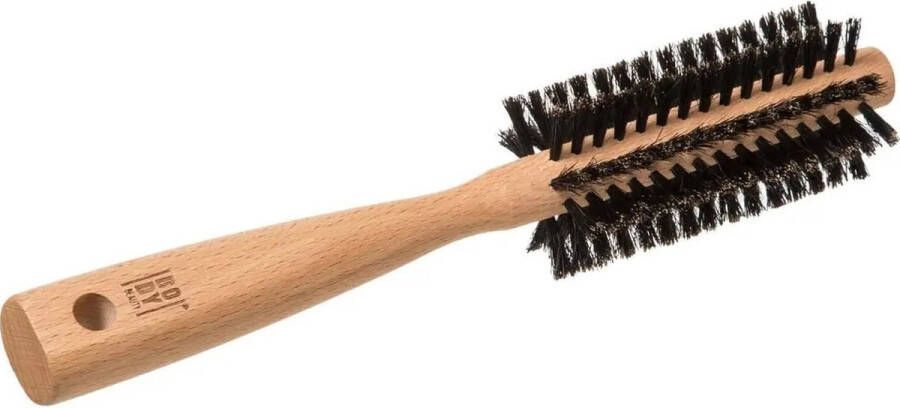 5Five Haarborstel rond naturel met varkenshaar 24 cm van hout Persoonlijke verzorging artikelen Haarborstels