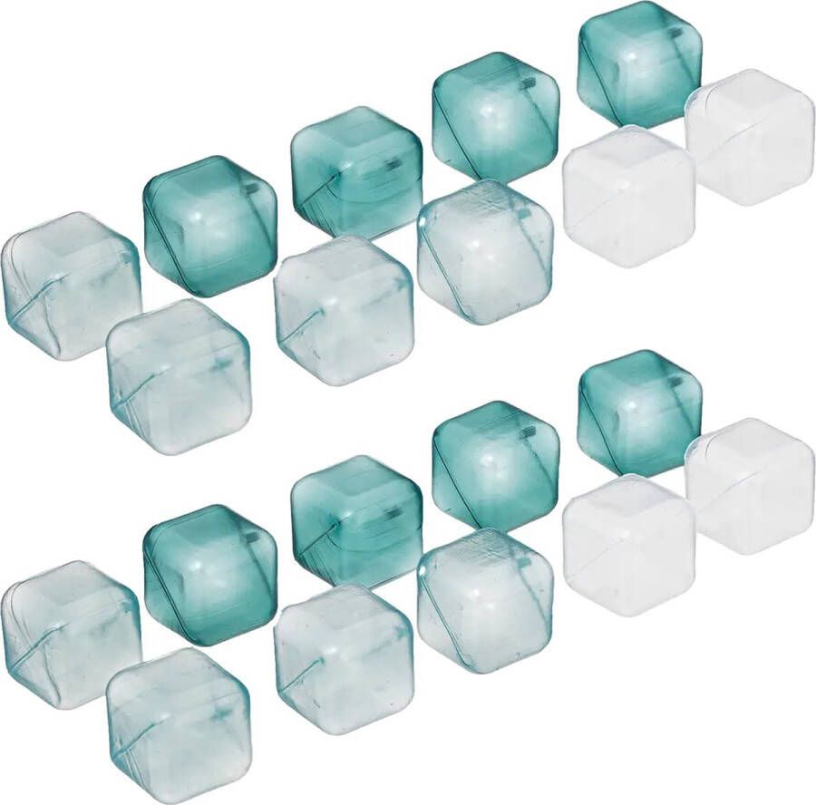 5five IJsblokjes 40x herbruikbaar gekleurd ijsklontjes