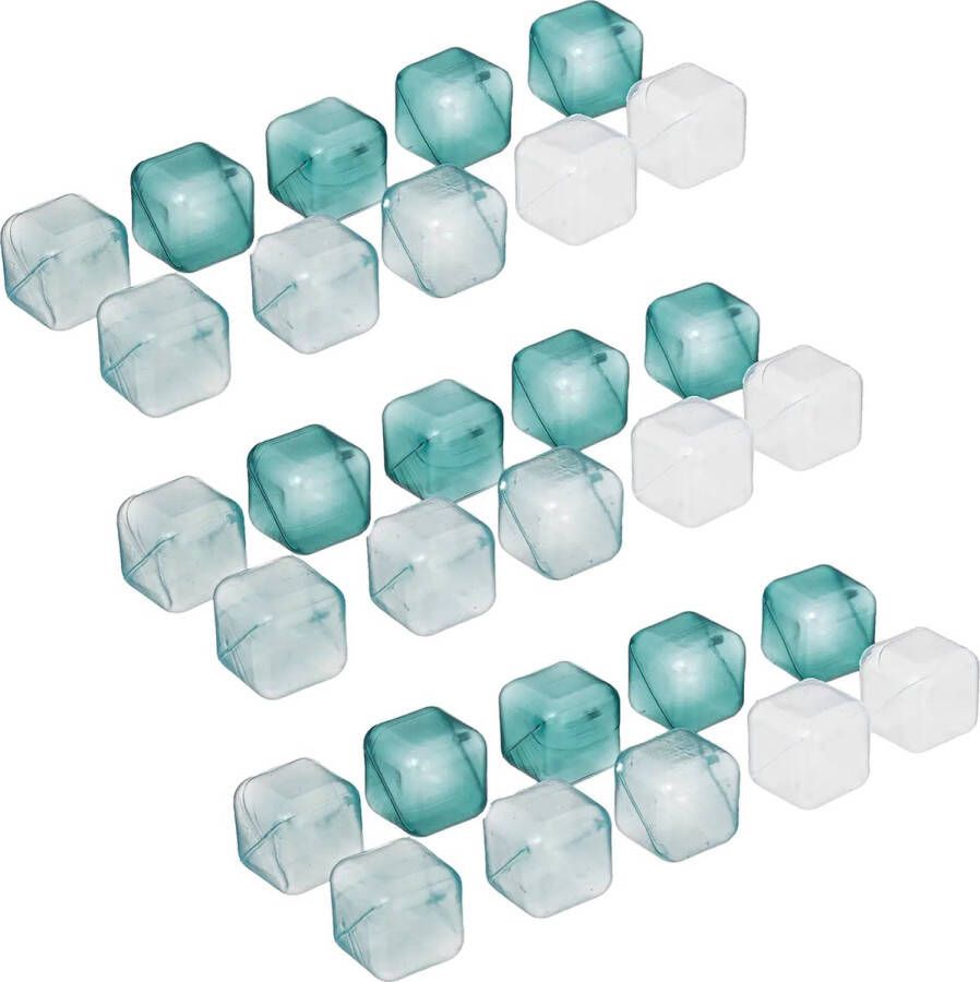 5five IJsblokjes 60x herbruikbaar gekleurd ijsklontjes