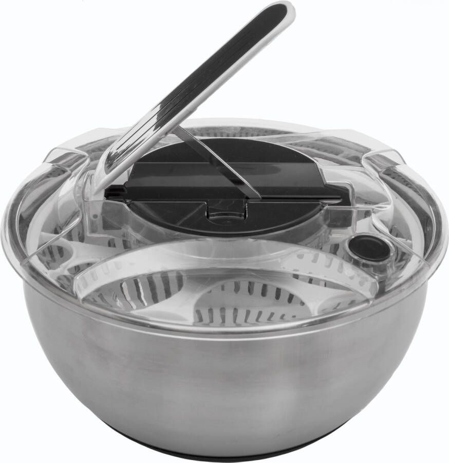 5Five Inox Slazwierder + slakom + maatbeker 3 in 1 Slacentrifuge 3.5 Liter