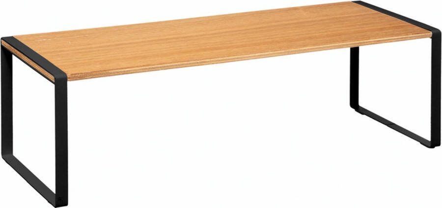 5five keukenrek opbergrek aanrecht organizer Blackwood zwart bruin 51 x 18 x 15 cm hout metaal