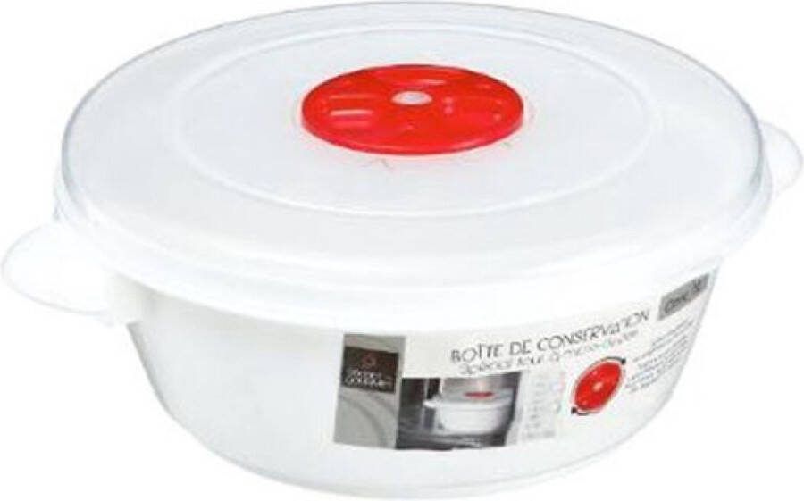 5five Magnetron doos Ø 17 cm Vriesbestendig Met verluchtingsgaatjes Vershouddoos Wit