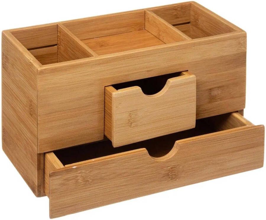 5Five Make up Sierraden organizer Bamboe 2 Lades en 3 vakken