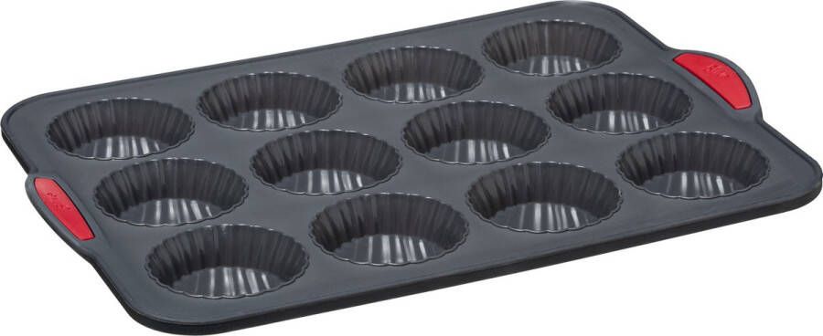 5Five Muffins en cupcakes bakken bakvorm bakblik 33 x 23 cm voor 12x stuks Siliconen Muffinvormen cupcakevorme