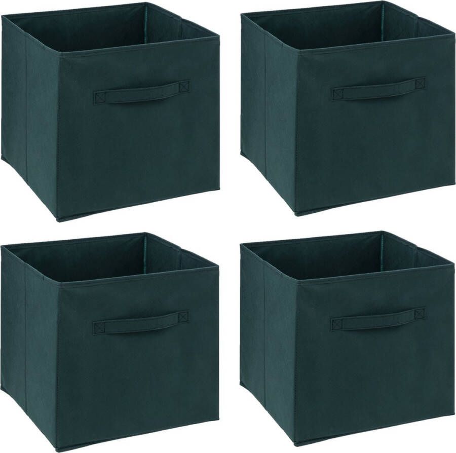 5five Opbergmand 6x 29 liter emerald groen 31 x 31 x 31 cm