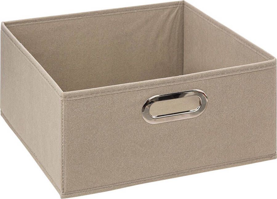 5five Opbergmand linnen beige 31 x 31 x 15 cm (M) Opvouwbaar