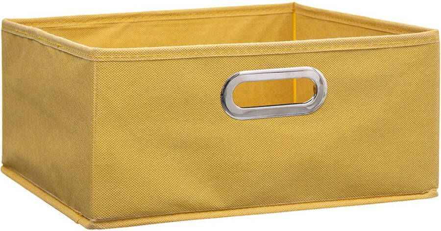 5five Opbergmand mosterd 31 x 31 x 15 cm (M) Opvouwbaar