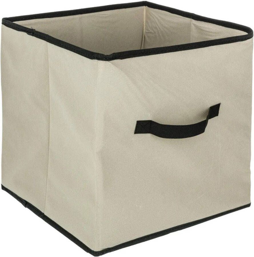 5five Opbergmand kastmand 29 liter beige 31 x 31 x 31 cm Vakkenkast manden