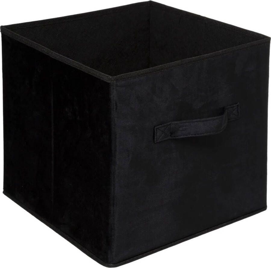 5five Opbergmand kastmand zwart 29 liter 31 x 31 x 31 cm Opbergboxen Vakkenkast manden polyester