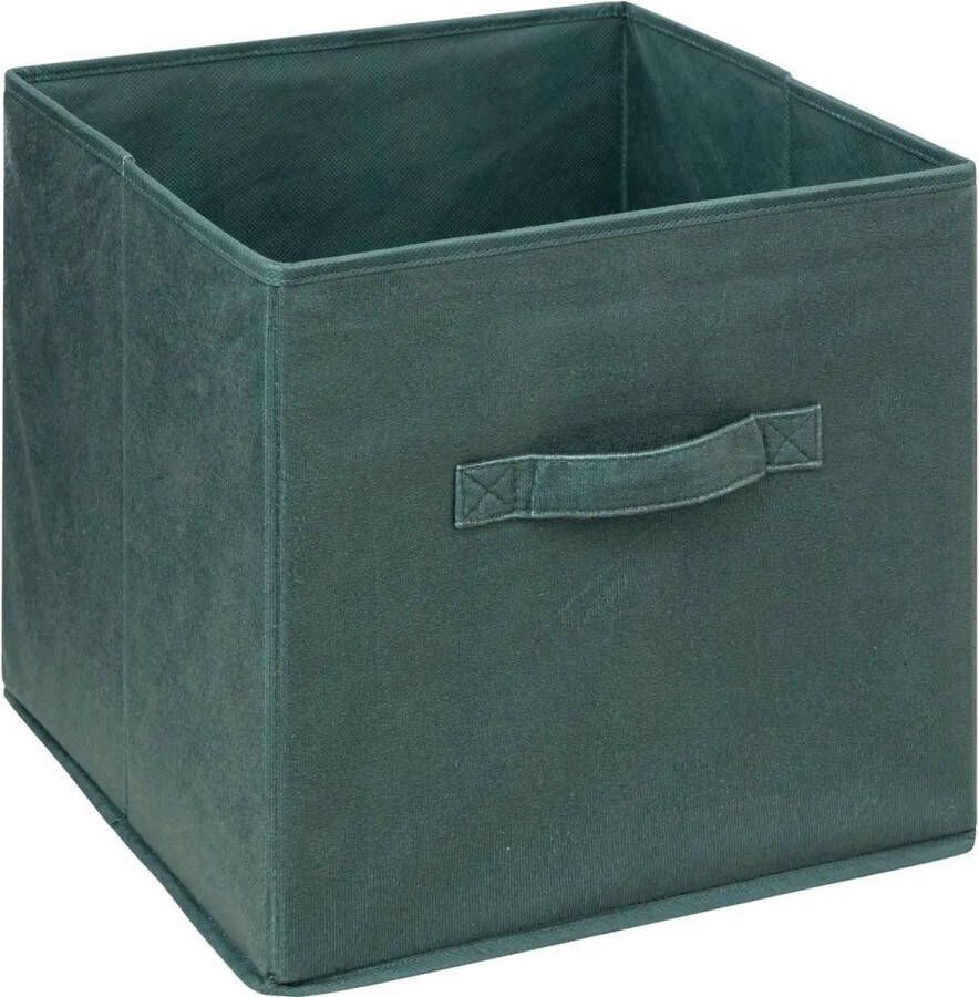 5Five Opvouwbare opberger Velvet Kaki 31 x 31 cm