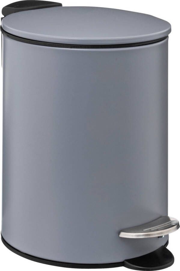 5Five Pedaalemmer 3 liter Beton grijs Vuilnisbak – Afvalbak – Softclose – Stijlvol & Compact voor in de Badkamer Toilet Kantoor Slaapkamer