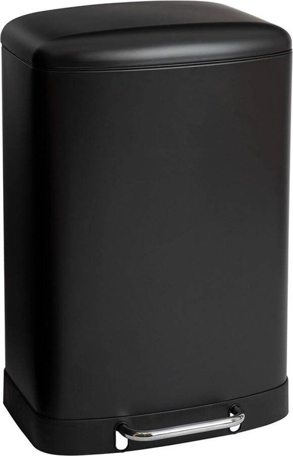 5five Pedaalemmer 50 liter Zwart
