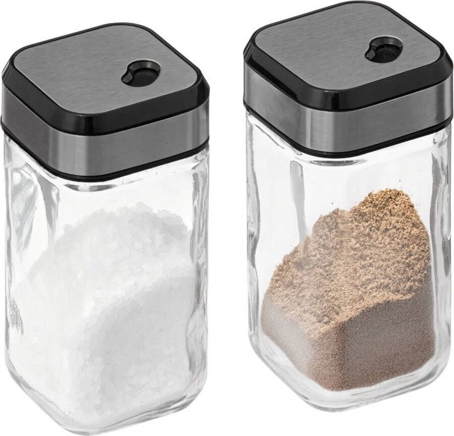 5five Peper en zout setje glas 90 cl setje van 2x stuks