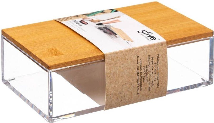 5five Set van 3x stuks sieraden make-up houder box 16 x 5 cm van kunststof Nagellak box Sieraden box Make-up box Organizer