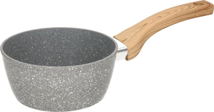 5Five Steelpan sauspan Alle kookplaten geschikt grijs dia 17 cm Steelpannen