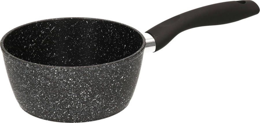 5Five Steelpan sauspan Alle kookplaten geschikt zwart dia 16 cm Steelpannen