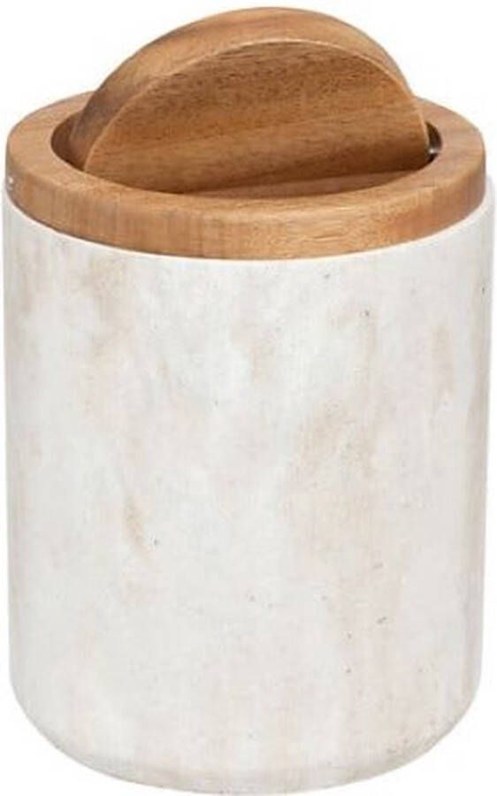 5Five Tafel afvalemmer met deksel 1 5L Beige