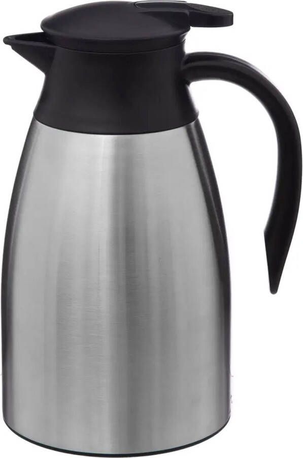 5Five Thermoskan RVS 1500 ml dubbelwandig isoleerkan koffiekan Thermoskannen