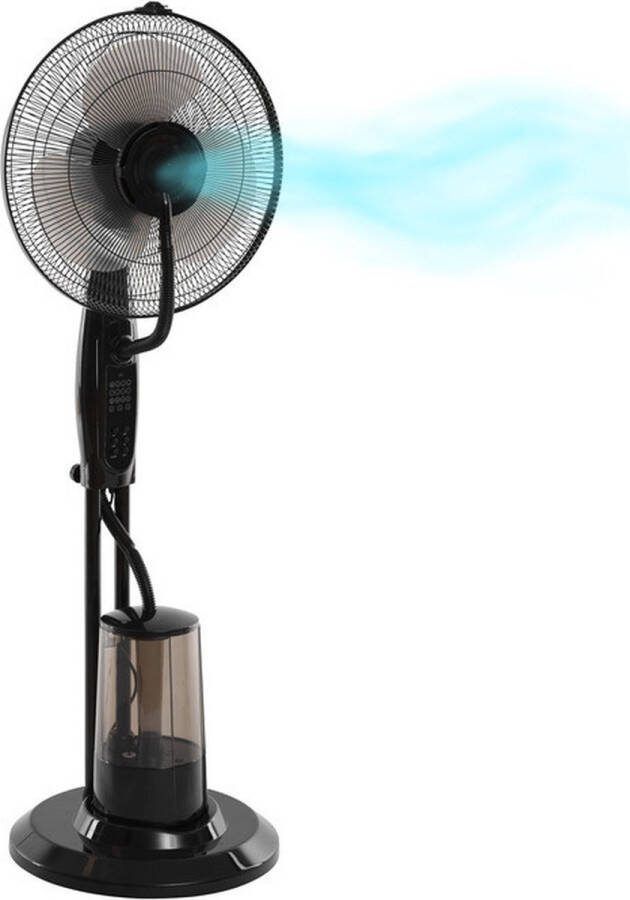 5five Ventilator met mist vernevelaar spray roterend verkoelend met waterreservoir hoogte 125 cm